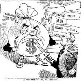 Great Depression Political Cartoons 1930